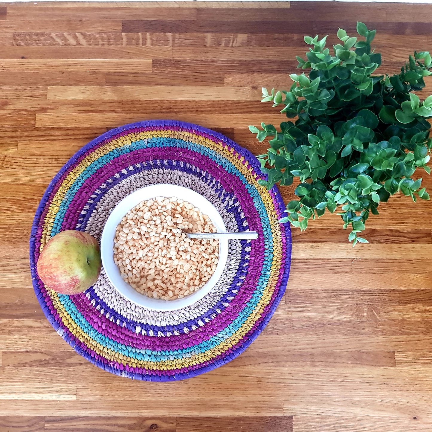 Hand Woven Table Placement Mats, Wall Art Coaster