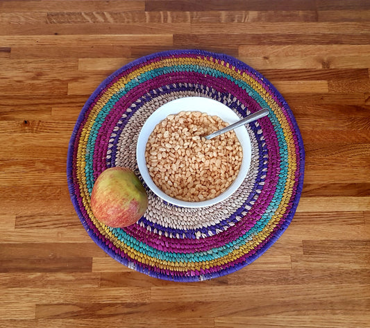 Hand Woven Table Placement Mats, Wall Art Coaster
